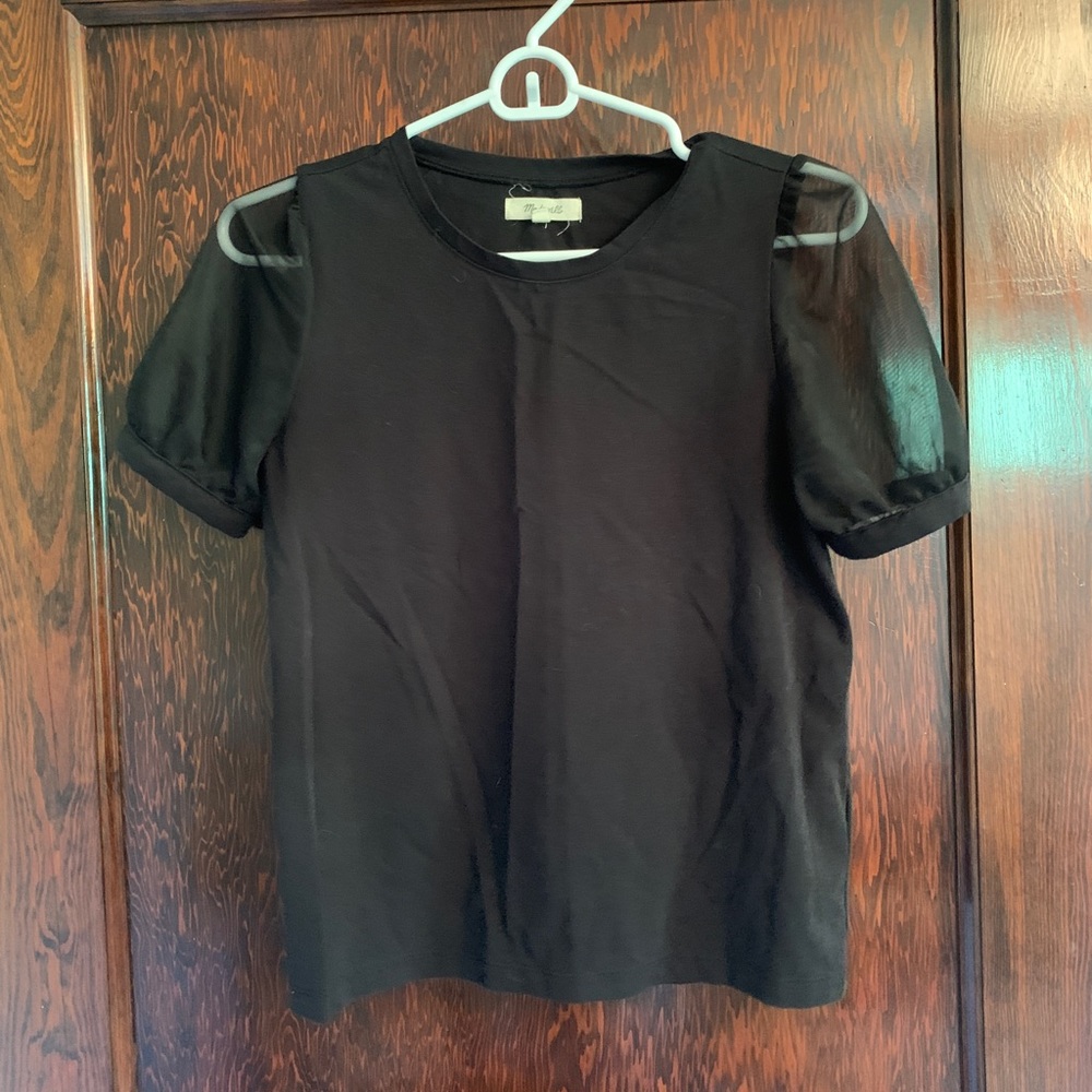 Madewell Sheer Sleeved T-Shirt